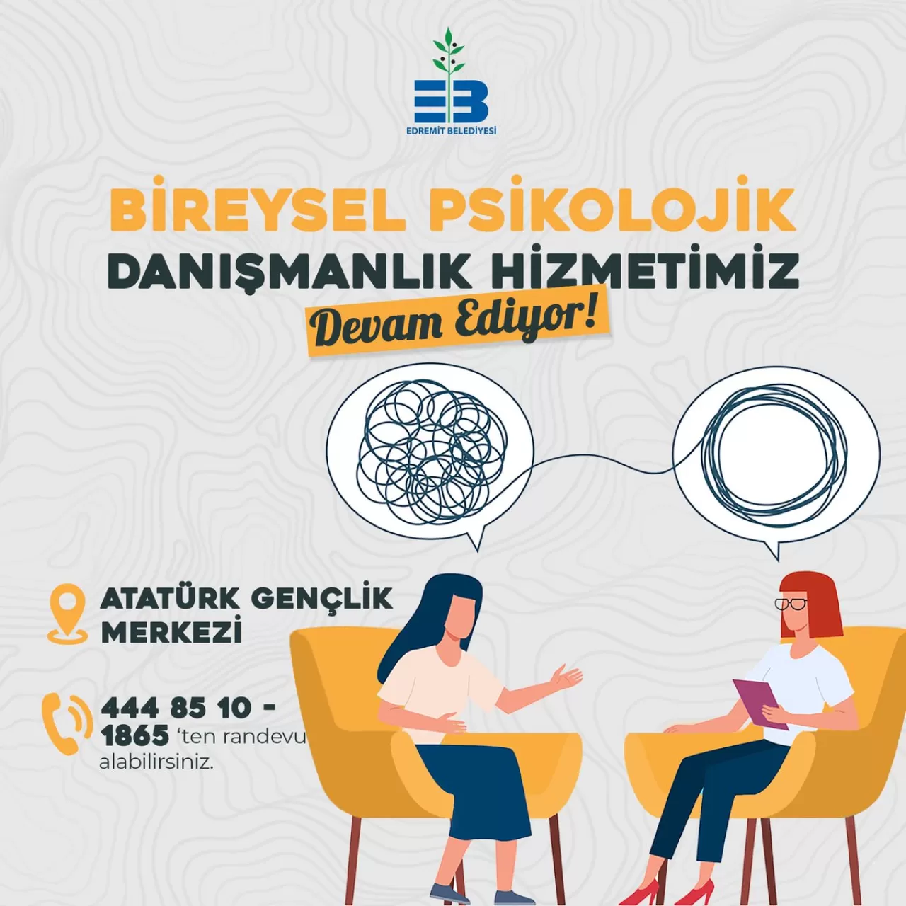 Edremit Belediyesi Ücretsiz Psikolojik Danışmanlık Hizmeti Başlattı