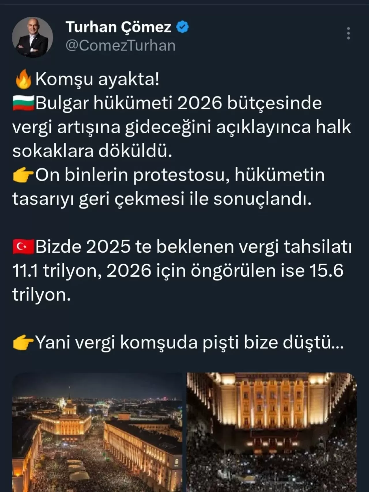 Bulgar Halkının Vergi Protestosu Başarıya Ulaştı, Türkiye'deki Vergi Tahminleri Dikkat Çekti