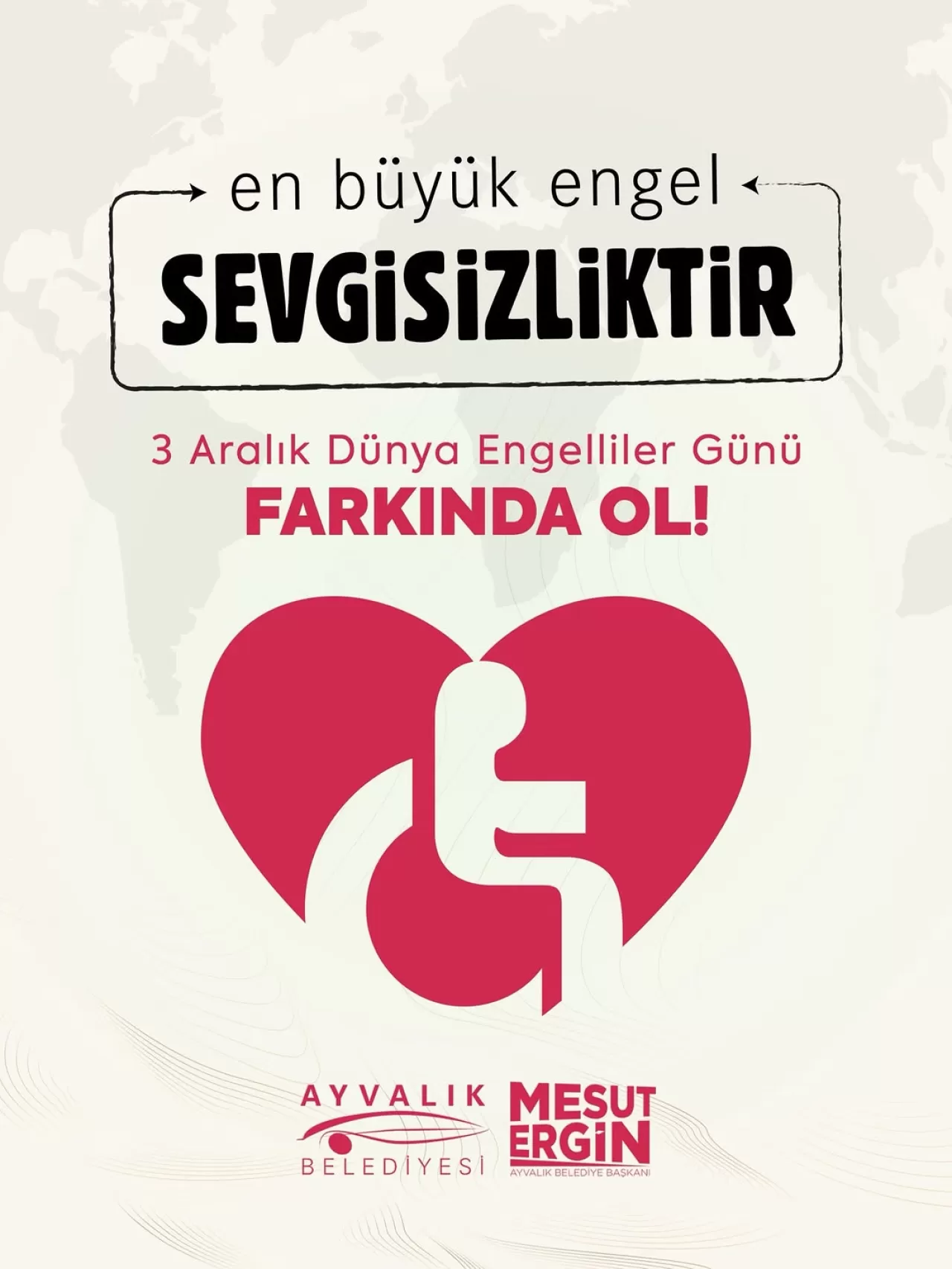 Ayvalık'ta Engelliler Günü Mesajı: 