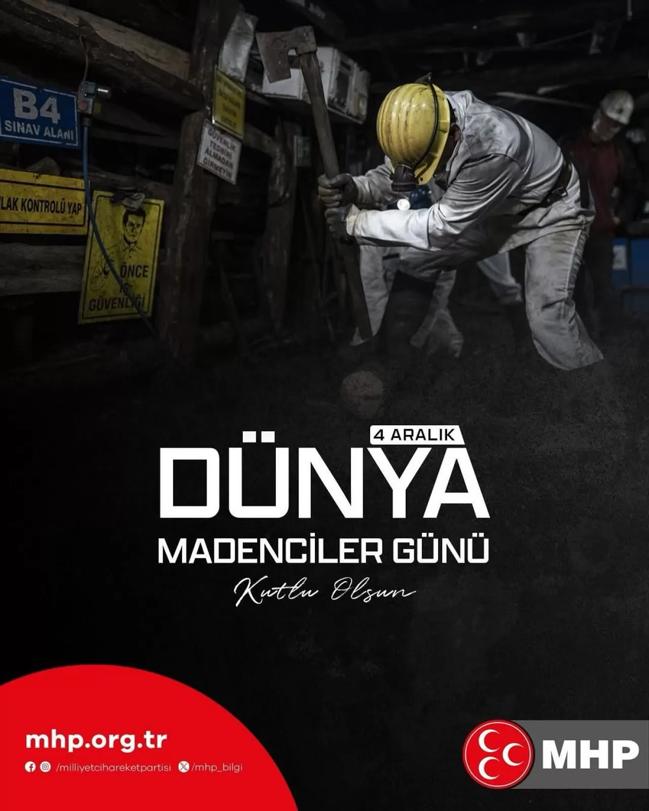 MHP'den 4 Aralık Dünya Madenciler Günü Mesajı