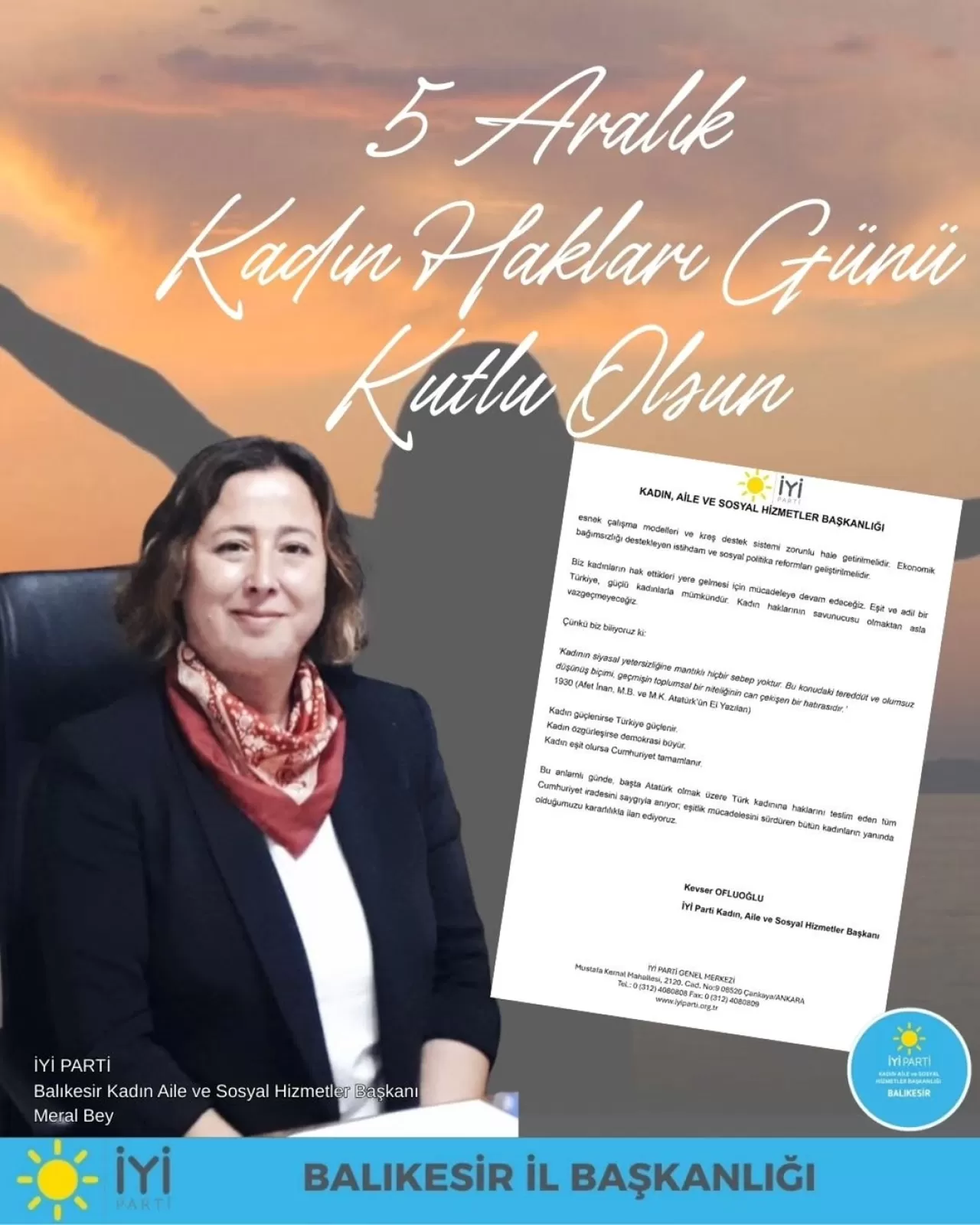 İYİ Parti'den Kadın Hakları için 