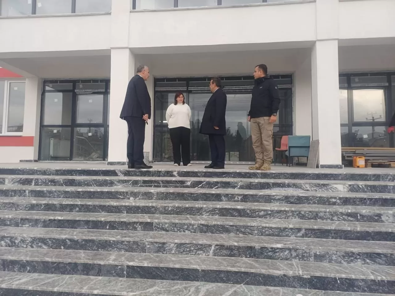 Burhaniye'de Yeni Bilim ve Sanat Merkezi İnşaatında Son Durum İncelendi