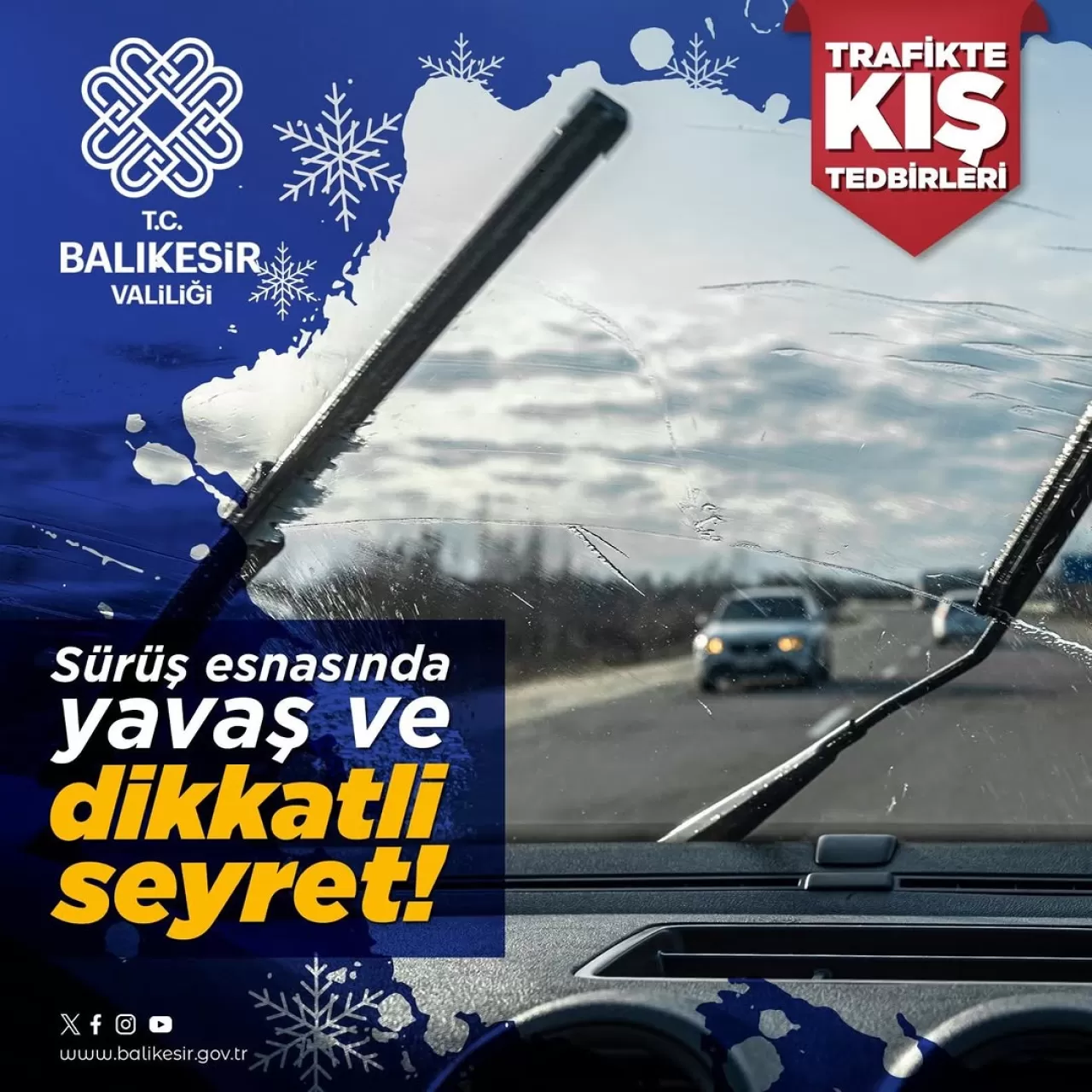 Balıkesir'de Trafikte Kış Modu: Emniyetli Sürüş Uyarısı