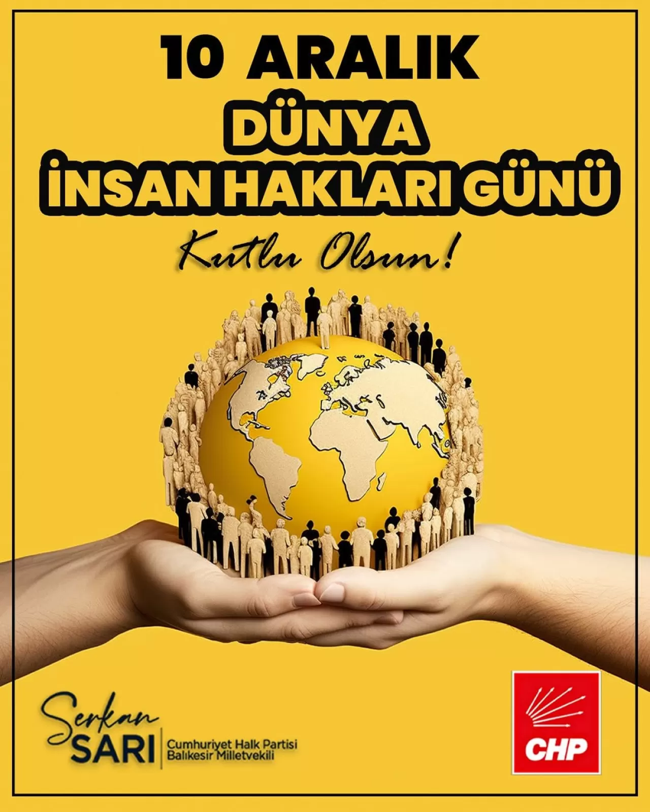 Sarı'dan 10 Aralık Mesajı: İnsan Hakları ve Demokrasi Mücadelesi Hayati Önem Taşıyor