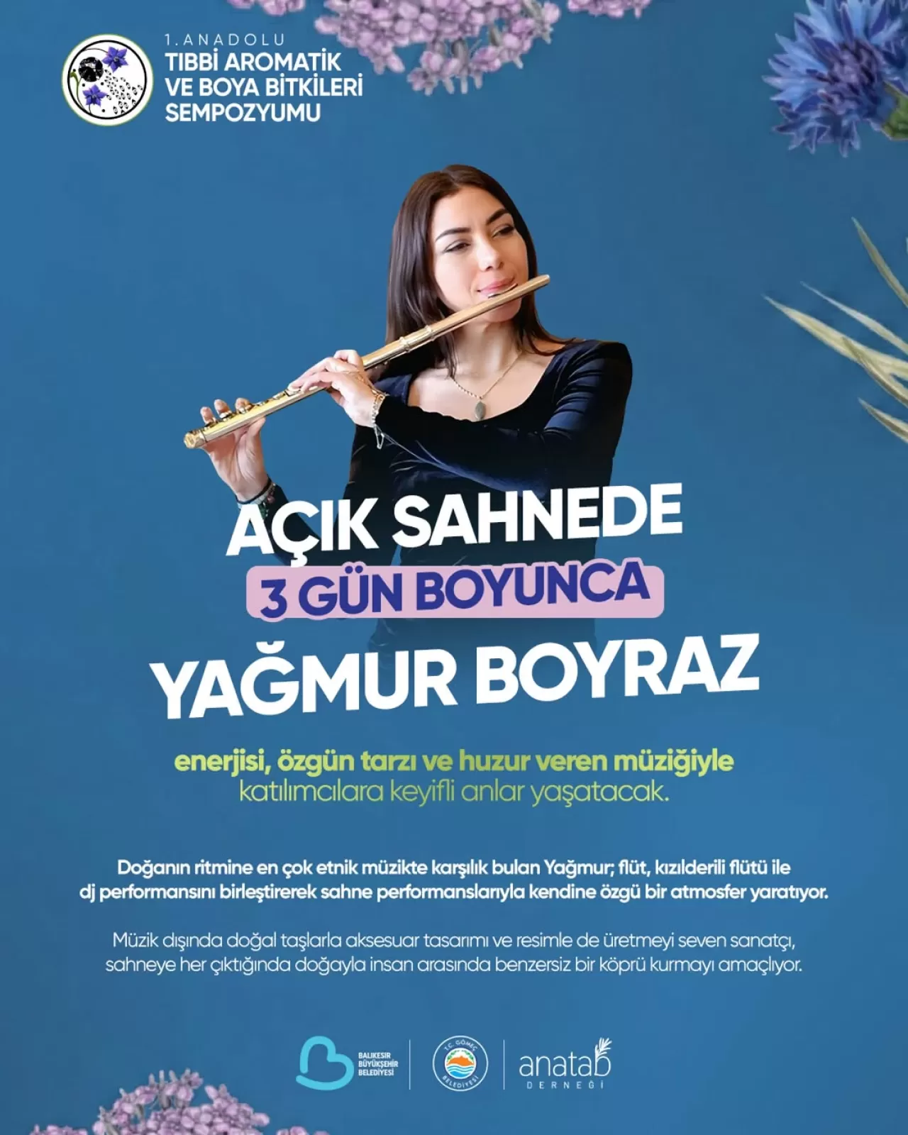 Gömeç'teki Sempozyuma Flütün Doğal Ezgileri Eşlik Etti