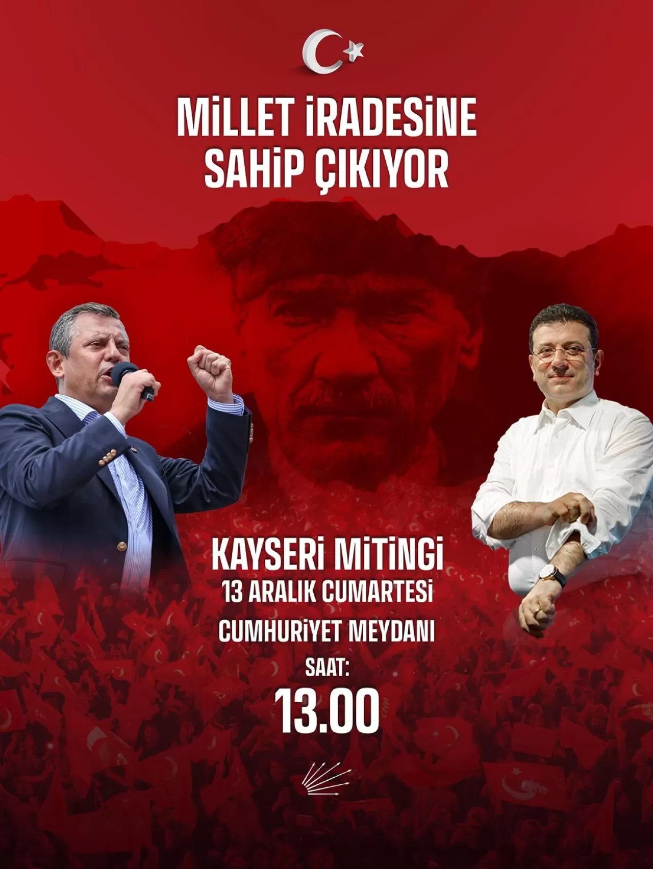 CHP'li Sarı'dan Kayseri'de Adalet ve Demokrasi Buluşması Çağrısı