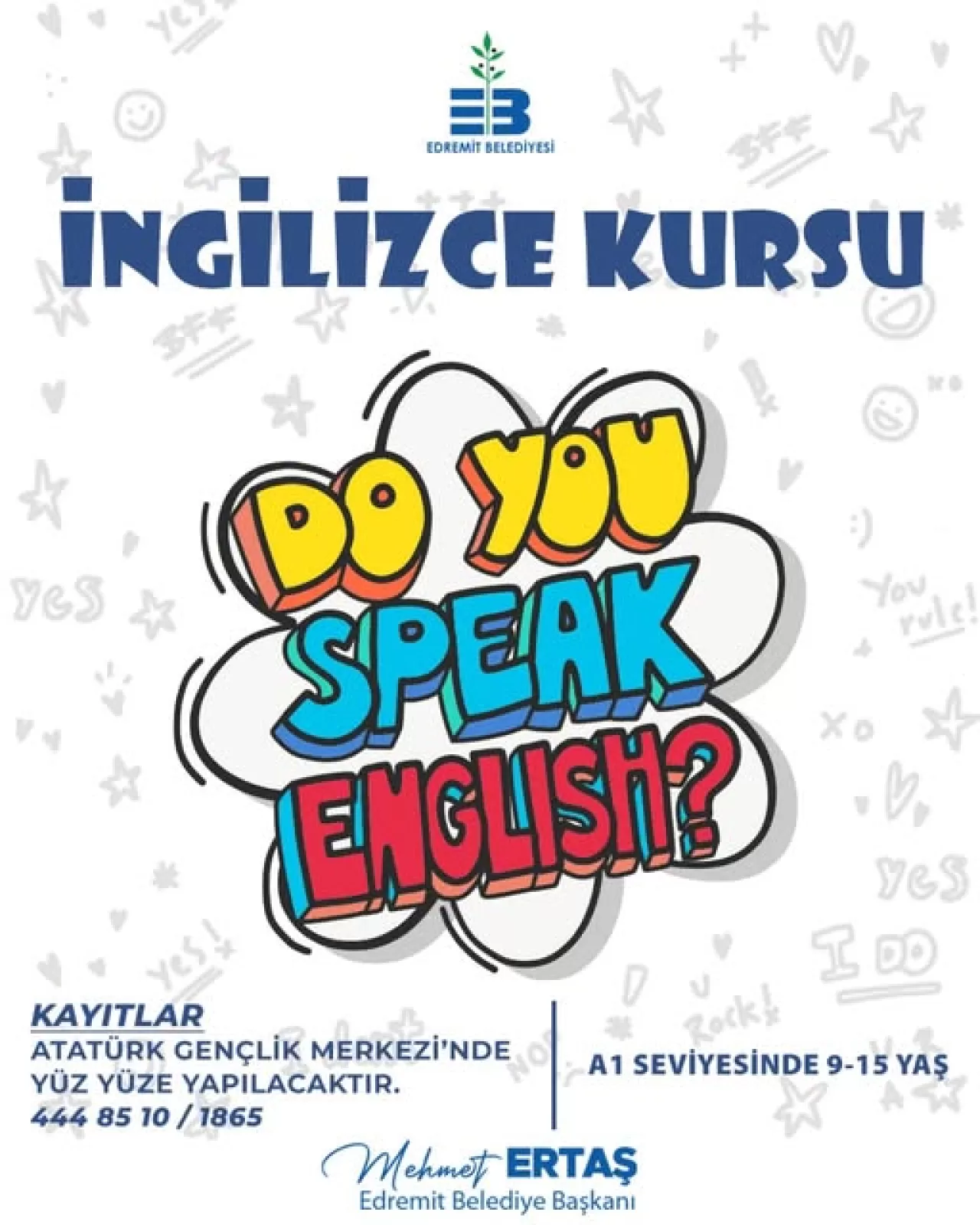 Edremit'te Gençlere Yönelik Ücretsiz İngilizce Kursu Kayıtları Başladı