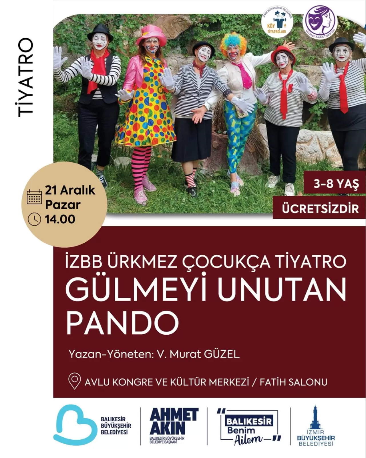 Balıkesir'de Çocuklar Ücretsiz Tiyatro İle Buluşuyor