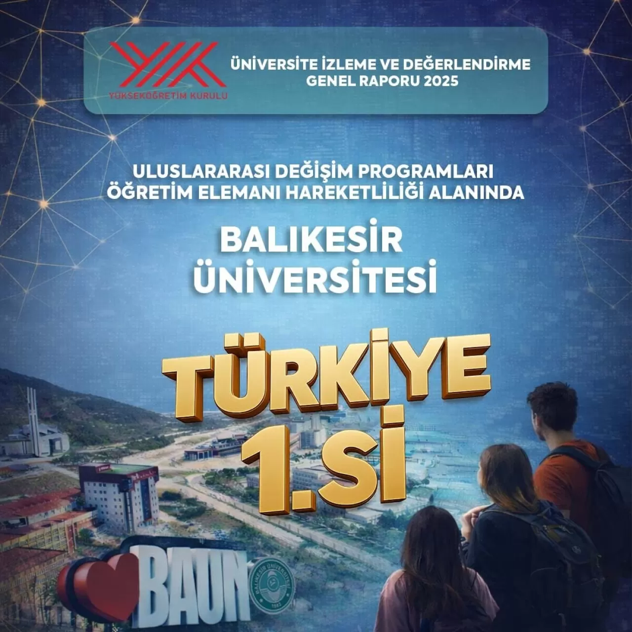 Balıkesir Üniversitesi, Uluslararası Akademik Hareketlilikte Türkiye Şampiyonu