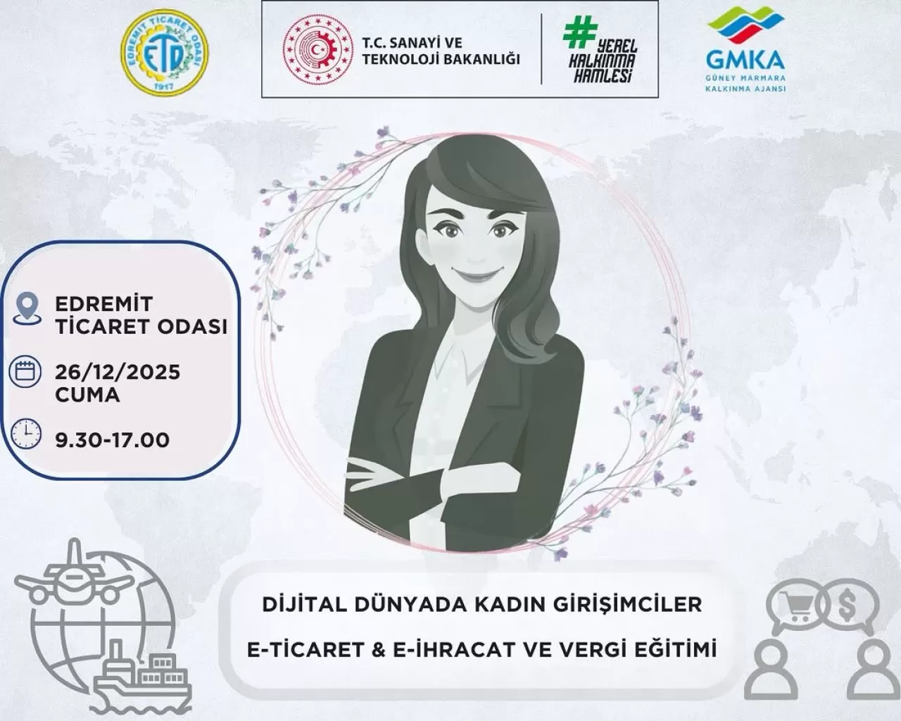 Edremit'te Kadın Girişimcilere Dijital Ticaret ve Vergi Eğitimi