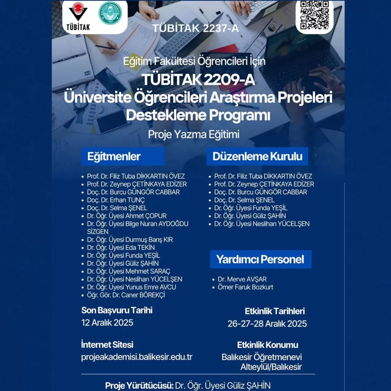 TÜBİTAK 2209-A Proje Yazma Eğitimi Balıkesir Üniversitesi'nde Düzenlendi