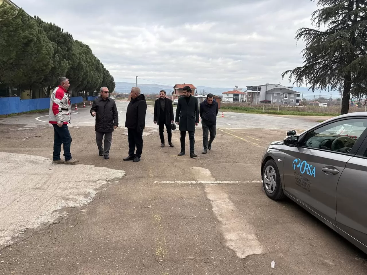 Sındırgı'da Motorlu Taşıt Sürücü Sınavları İçin Güvenlik İncelemesi