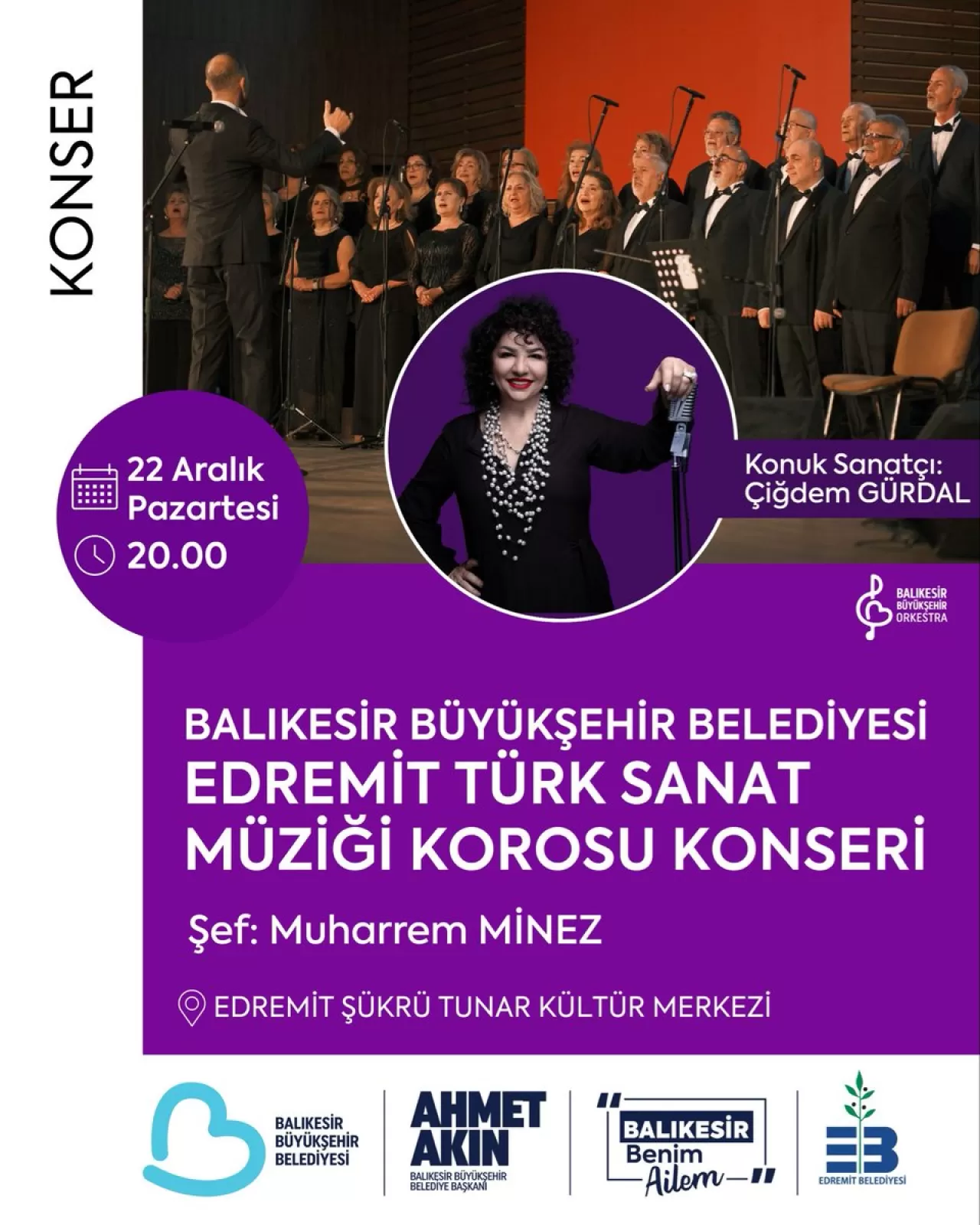 Balıkesir'de Türk Sanat Müziği Konseri