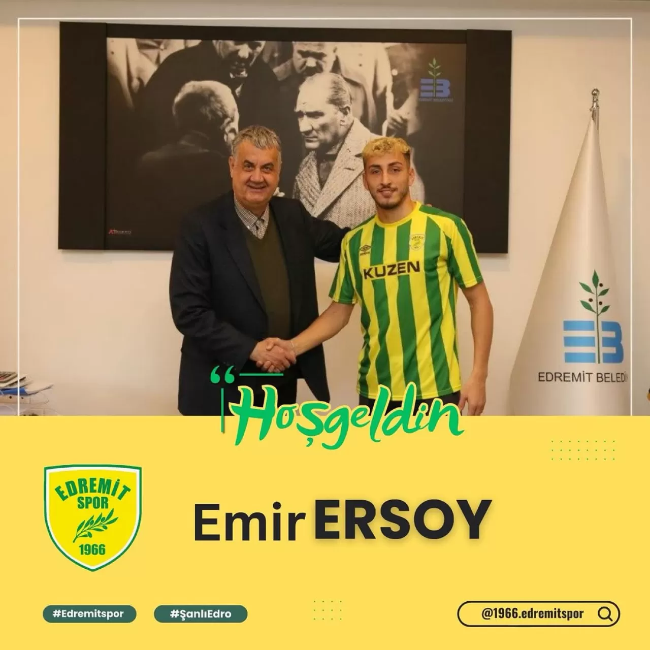 Edremitspor, Güzeltepespor'dan Emir Ersoy'u Kadrosuna Kattı