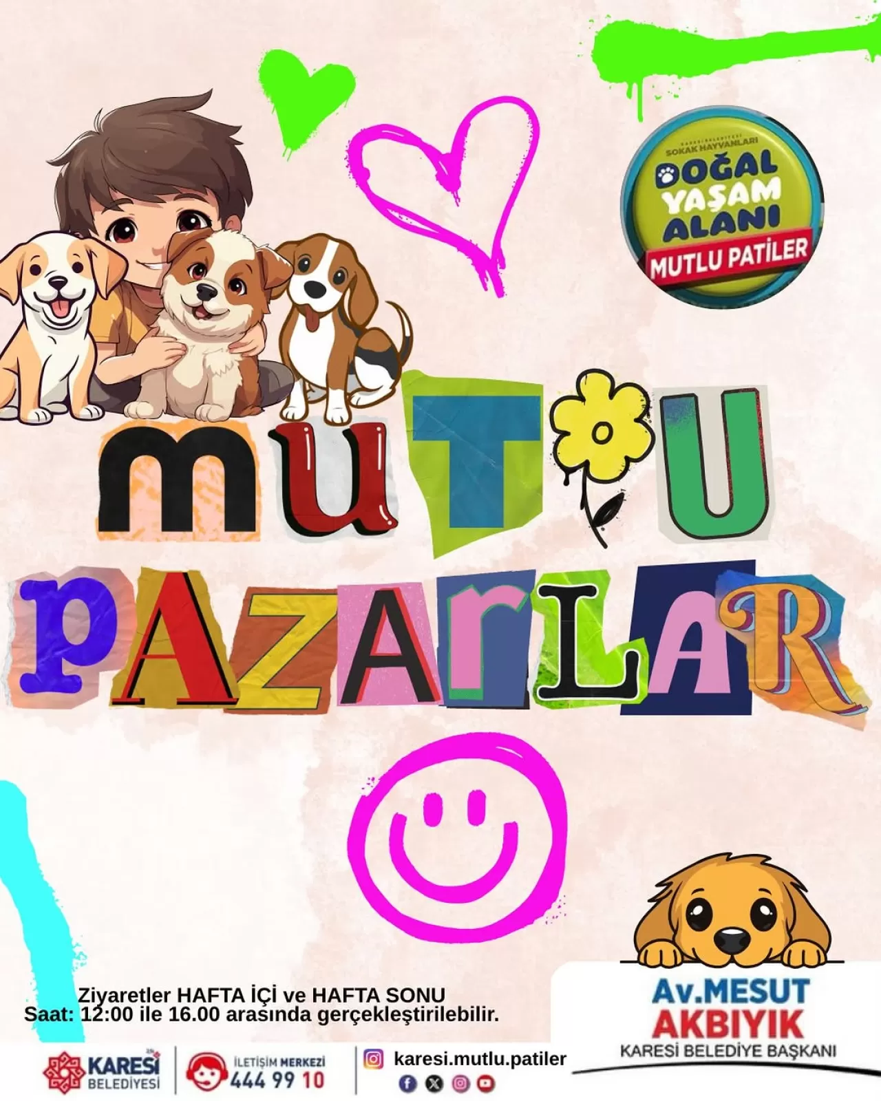 Belediye Başkanı Mesut Akbıyık, Mutlu Patiler'i Ziyaret Etti