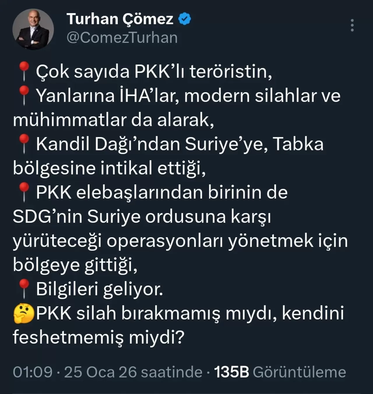 Kandil'den Suriye'ye Terörist Hareketliliği