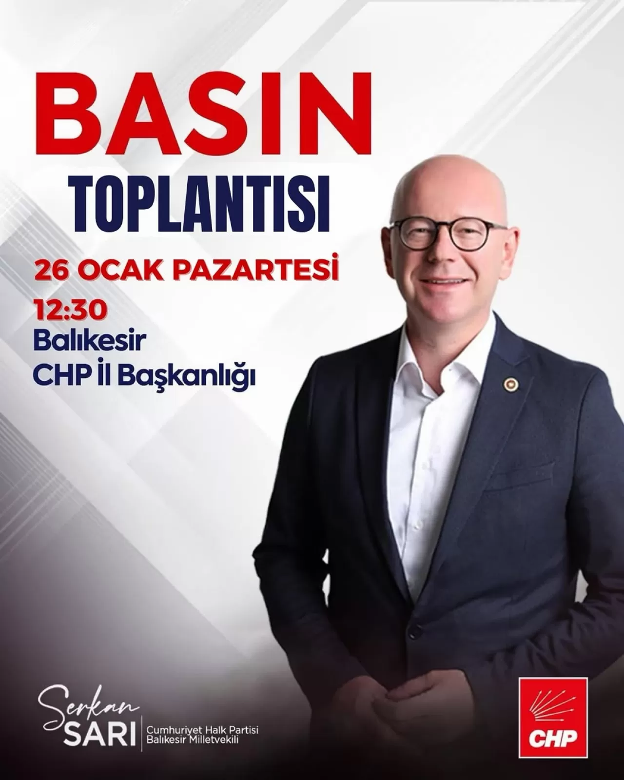 CHP'li Sarı'dan Balıkesir İçin Önemli Toplantı