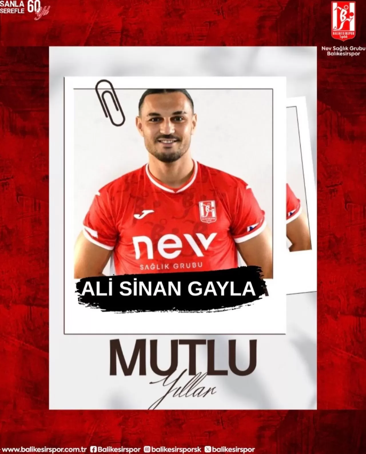 Balıkesirspor'dan Ali Sinan Gayla'ya Doğum Günü Kutlaması