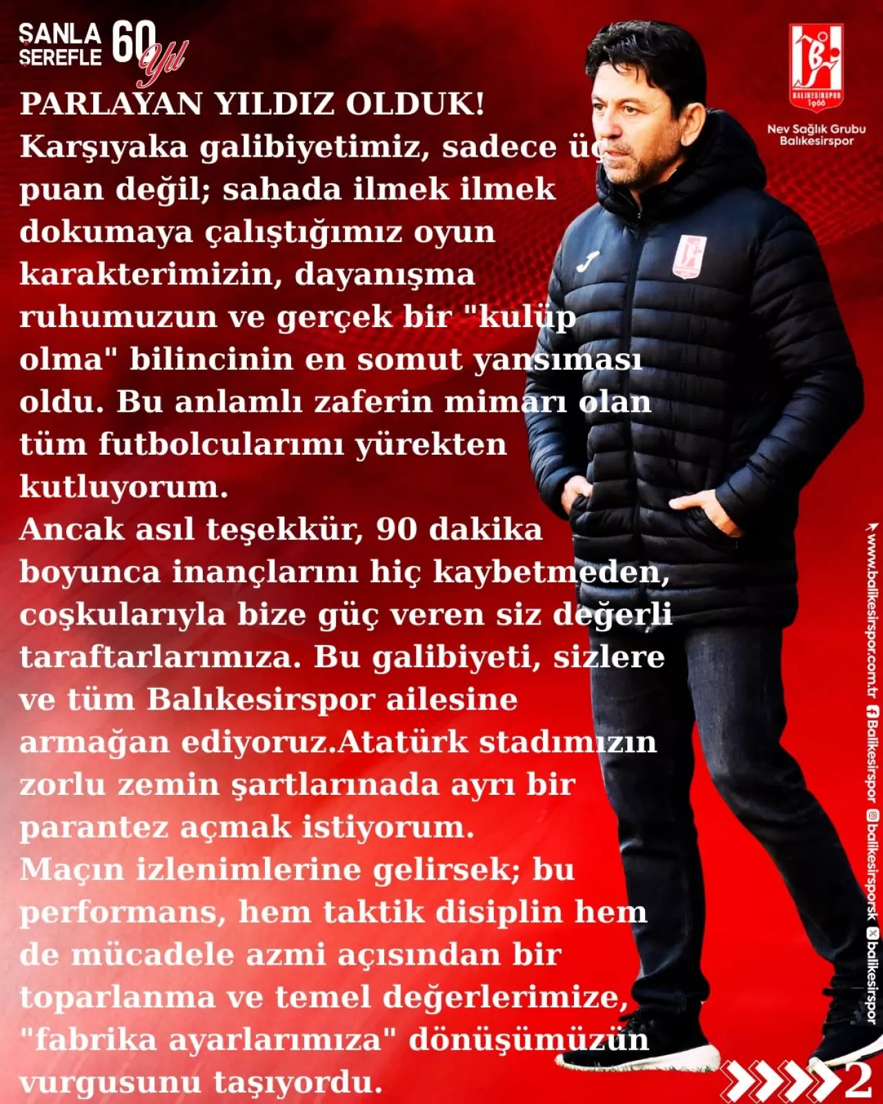 Balıkesirspor Teknik Direktörü Zafer Uysal'dan Galibiyet ve Performans Değerlendirmesi