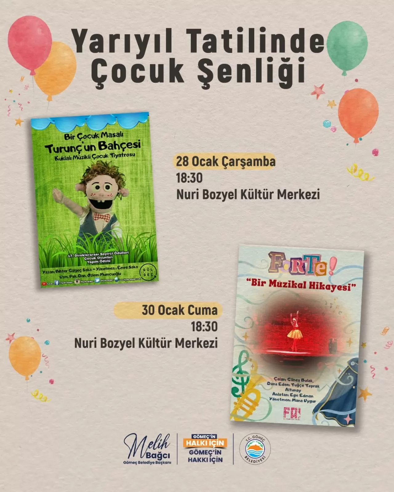 Gömeç'te Çocuk Şenliği Başlıyor