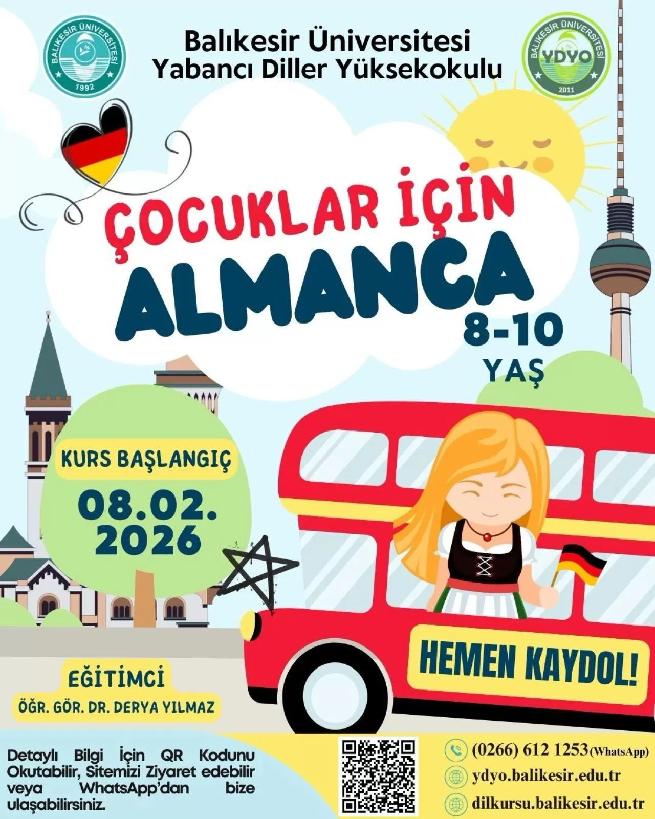 Balıkesir'de Çocuklar İçin Almanca Kursu Başlıyor