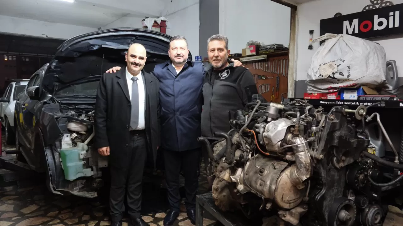 MHP'li Yüksel'den Eski Belde Başkanına Ziyaret