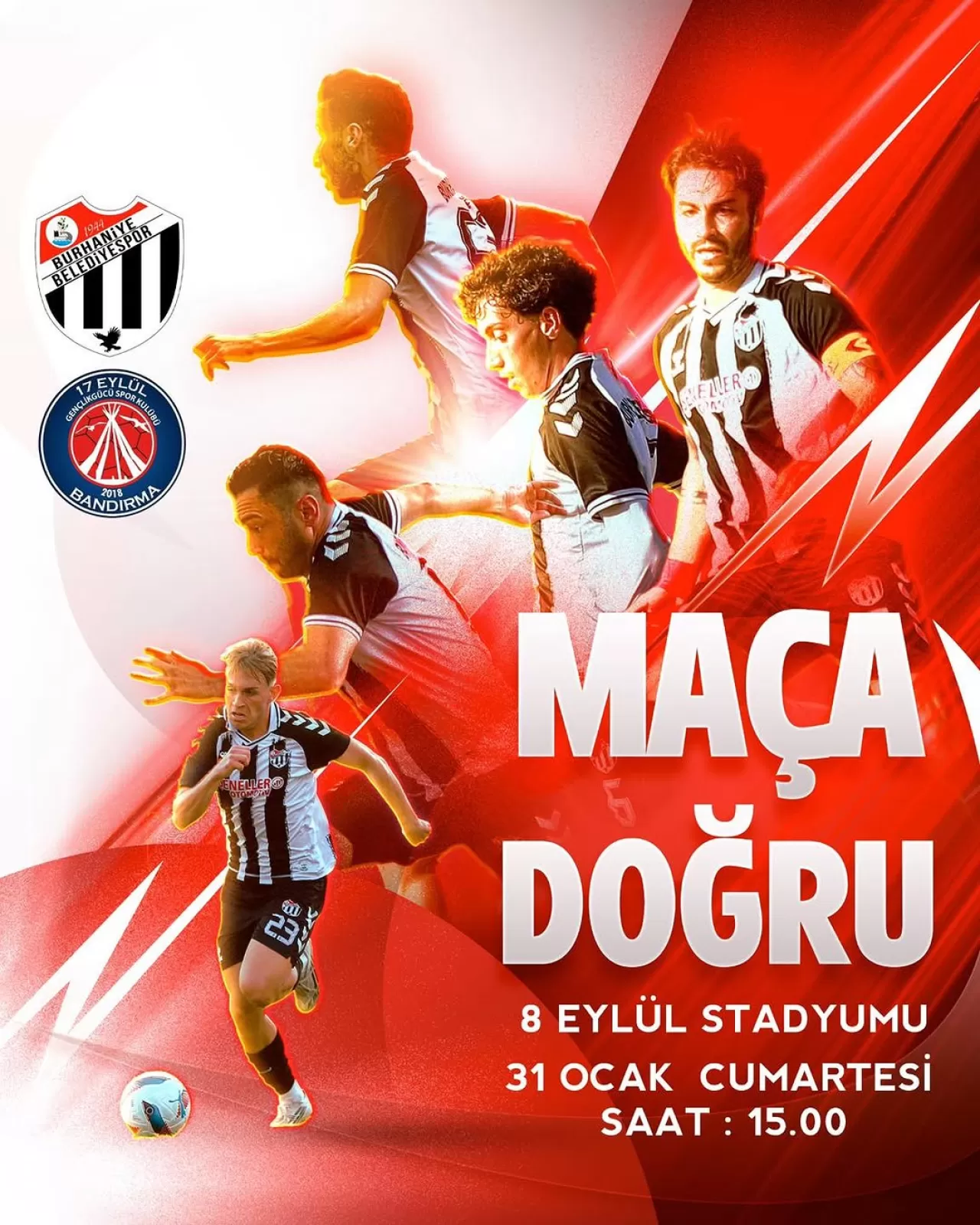 Burhaniye Belediyespor, Bandırma 17 Eylül Spor Kulübü'ne Ev Sahipliği Yapacak