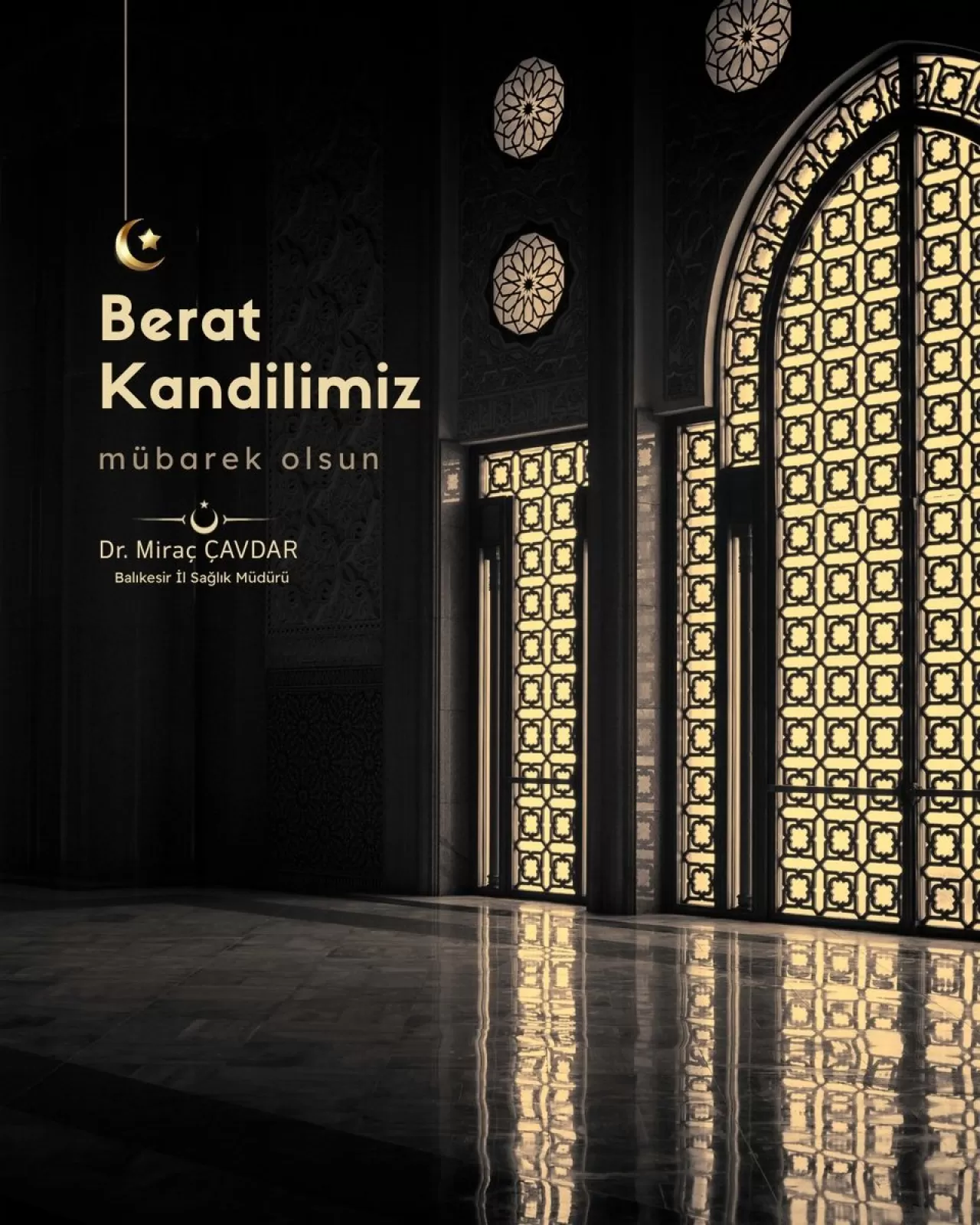 Balıkesir'de Berat Kandili Halk Sağlığı Çalışanlarına Dualarla Kutlandı