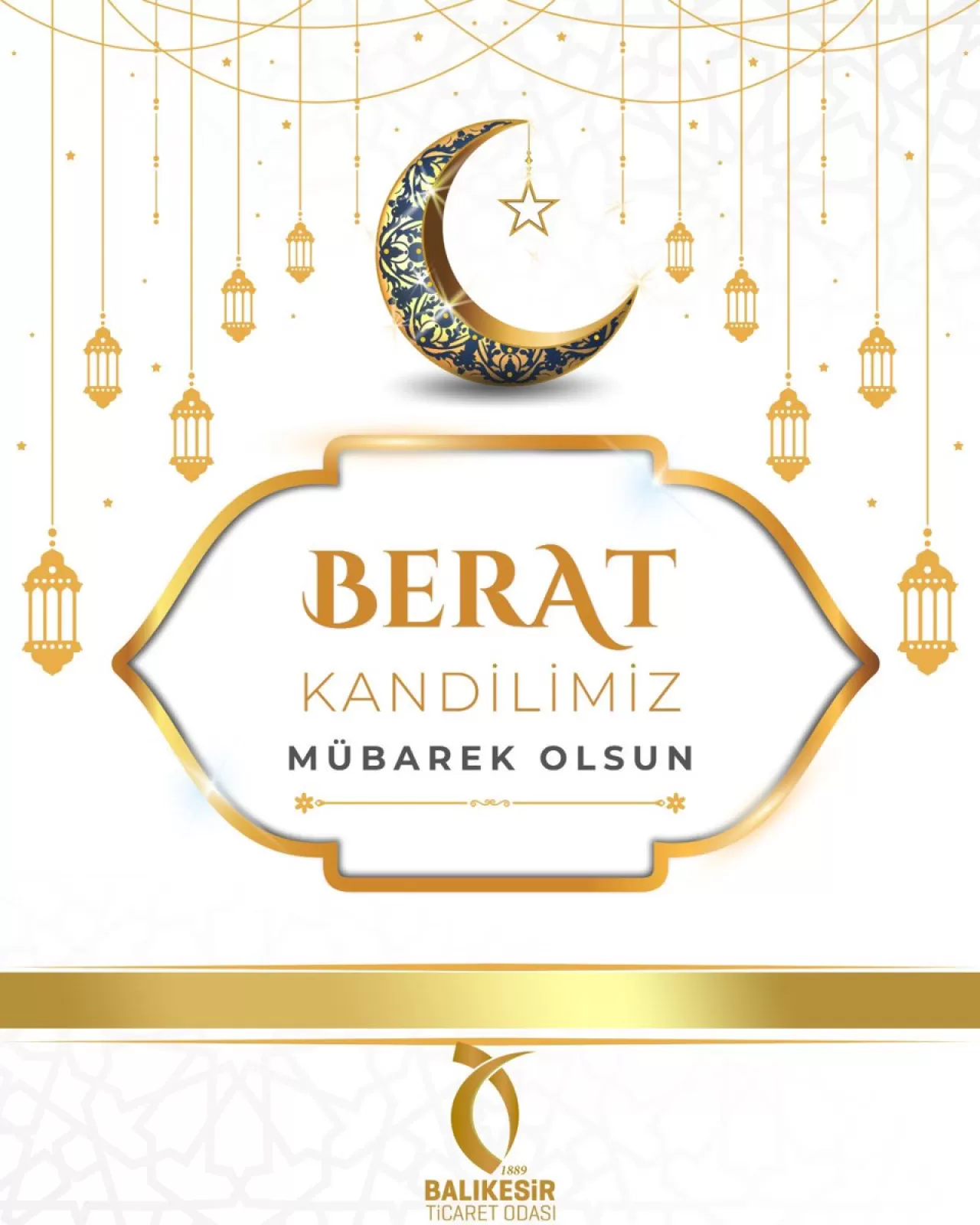 Balıkesir Ticaret Odası'ndan Berat Kandili Mesajı