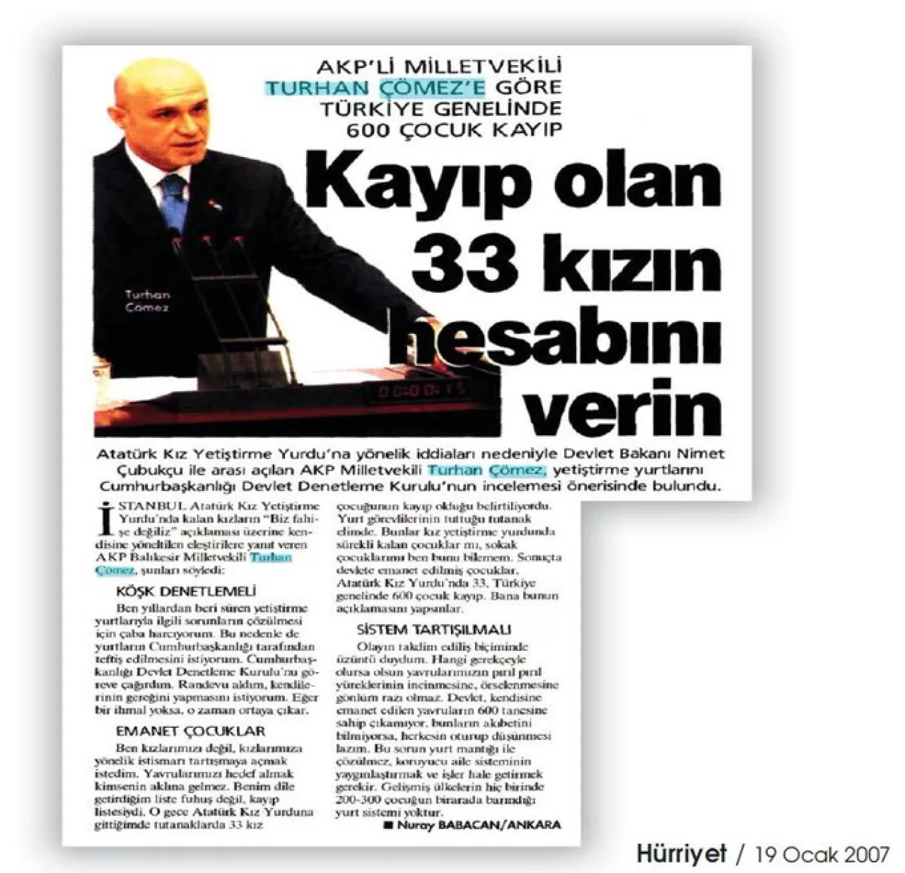 İYİ Partili Çömez'den 19 Yıllık Kayıp Çocuklar Mücadelesi ve Epstein Dosyası Vurgusu