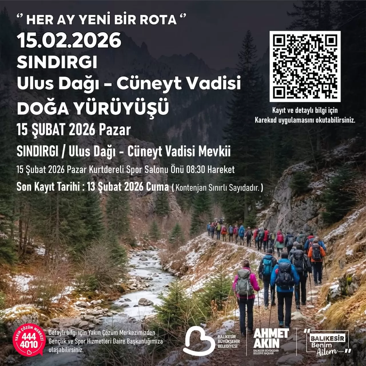 Balıkesir'de Doğa Yürüyüşü: Cüneyt Vadisi'nde Buluşuyoruz