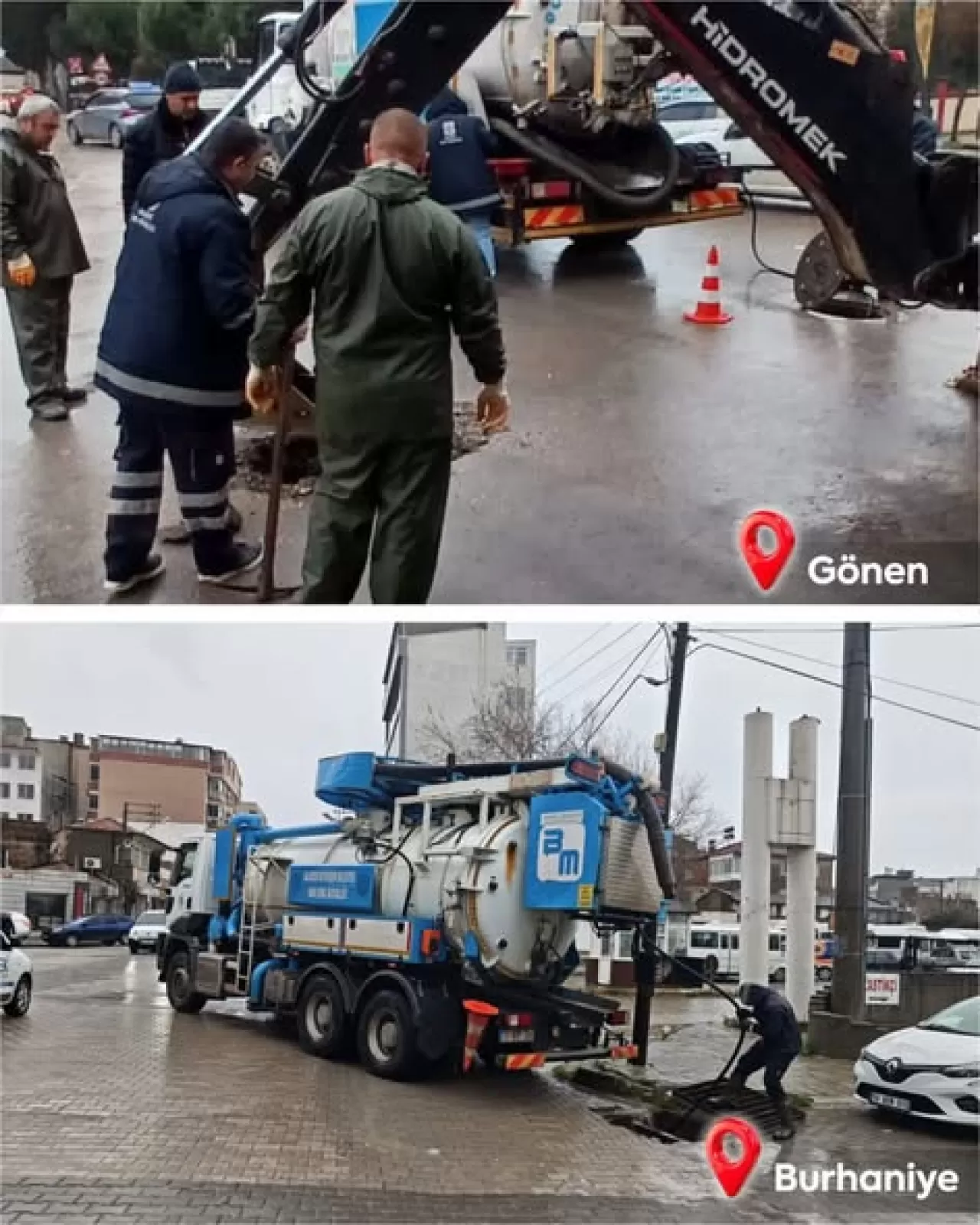 BASKİ Ekipleri Yoğun Yağış Döneminde Altyapı Çalışmalarını Aralıksız Sürdürüyor