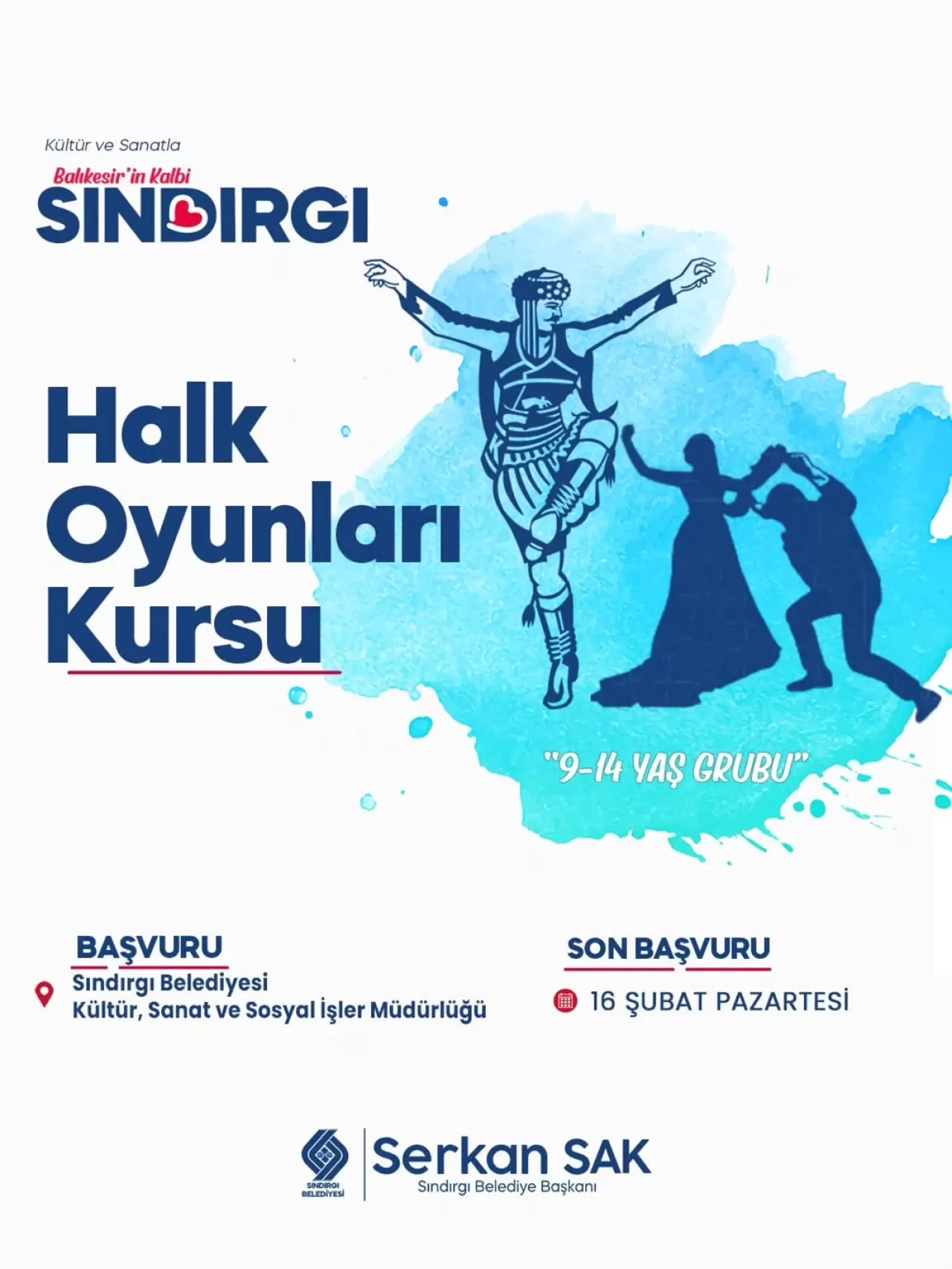 Sındırgı'da Çocuklar için Halk Oyunları Kursu Başvuruları Sürüyor