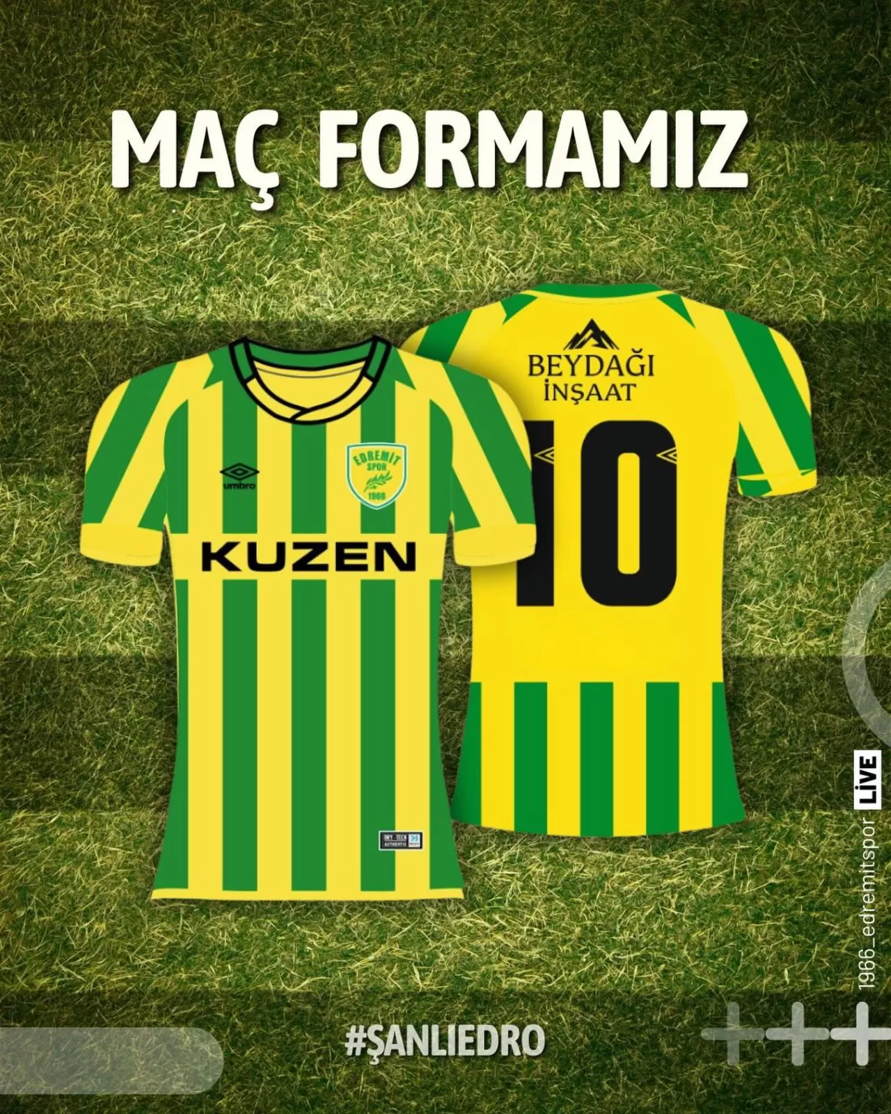 Edremitspor, Saha içinde Klasik Formasıyla Yerini Aldı