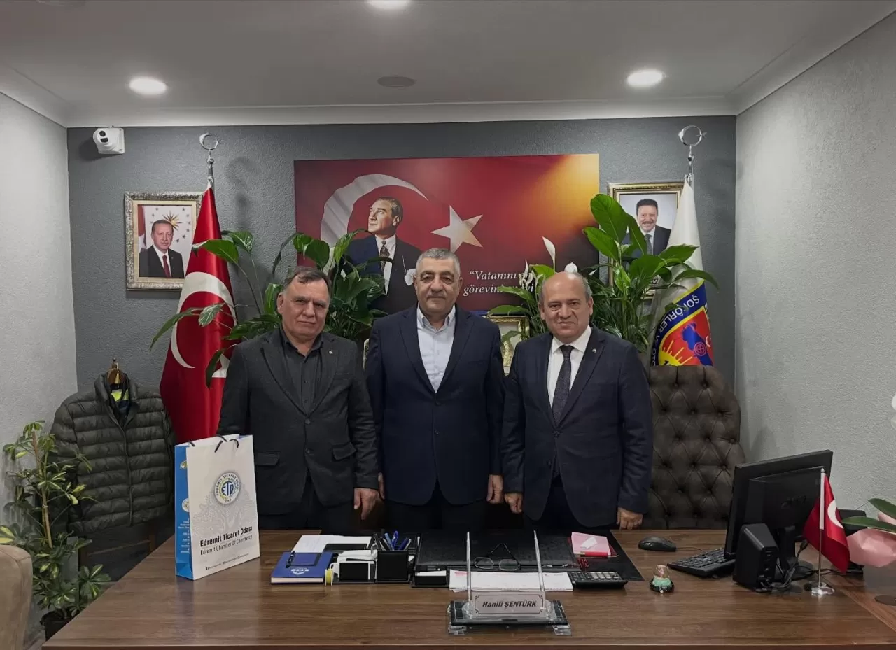 ETO’dan Edremit Şoförler ve Otomobilciler Odası’na “Hayırlı Olsun” Ziyareti