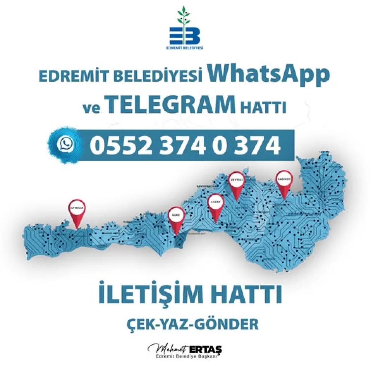 Edremit Belediyesi, Vatandaşlara Hızlı Çözüm İçin Yeni İletişim Kanalları Açtı