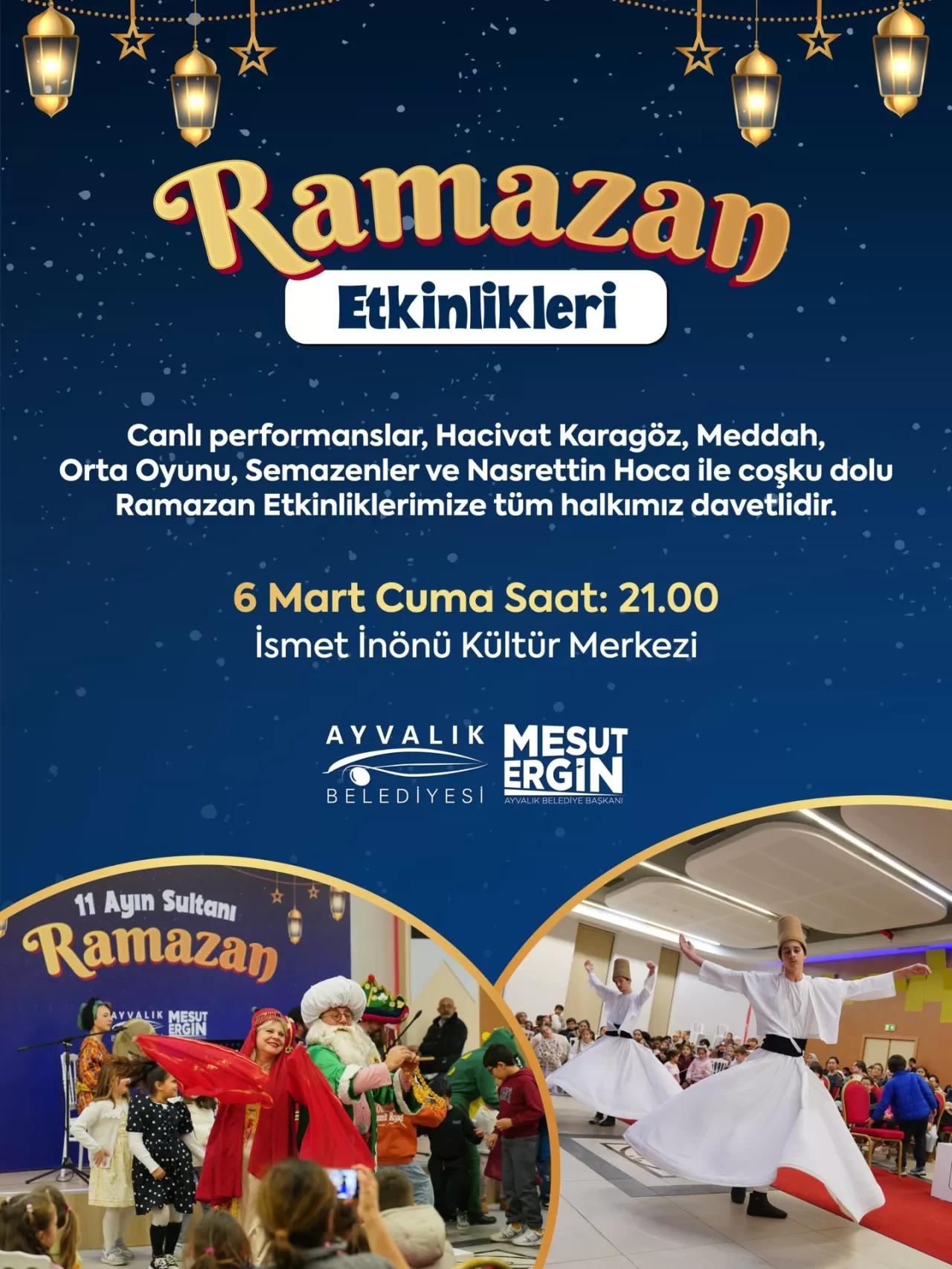 Ayvalık'ta Ramazan Coşkusu Geleneksel Gösterilerle Devam Ediyor