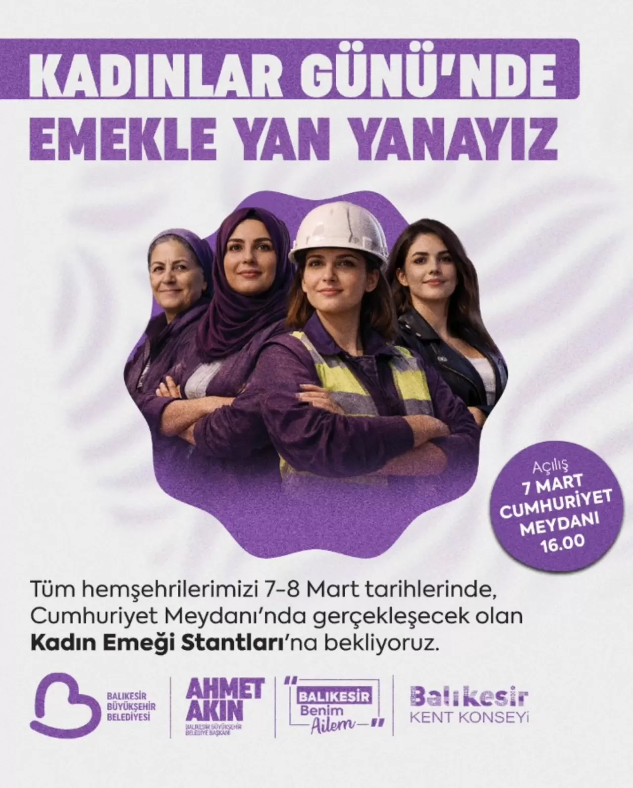 Balıkesir'de 8 Mart'ta Kadın Emeği Stantları Kurulacak