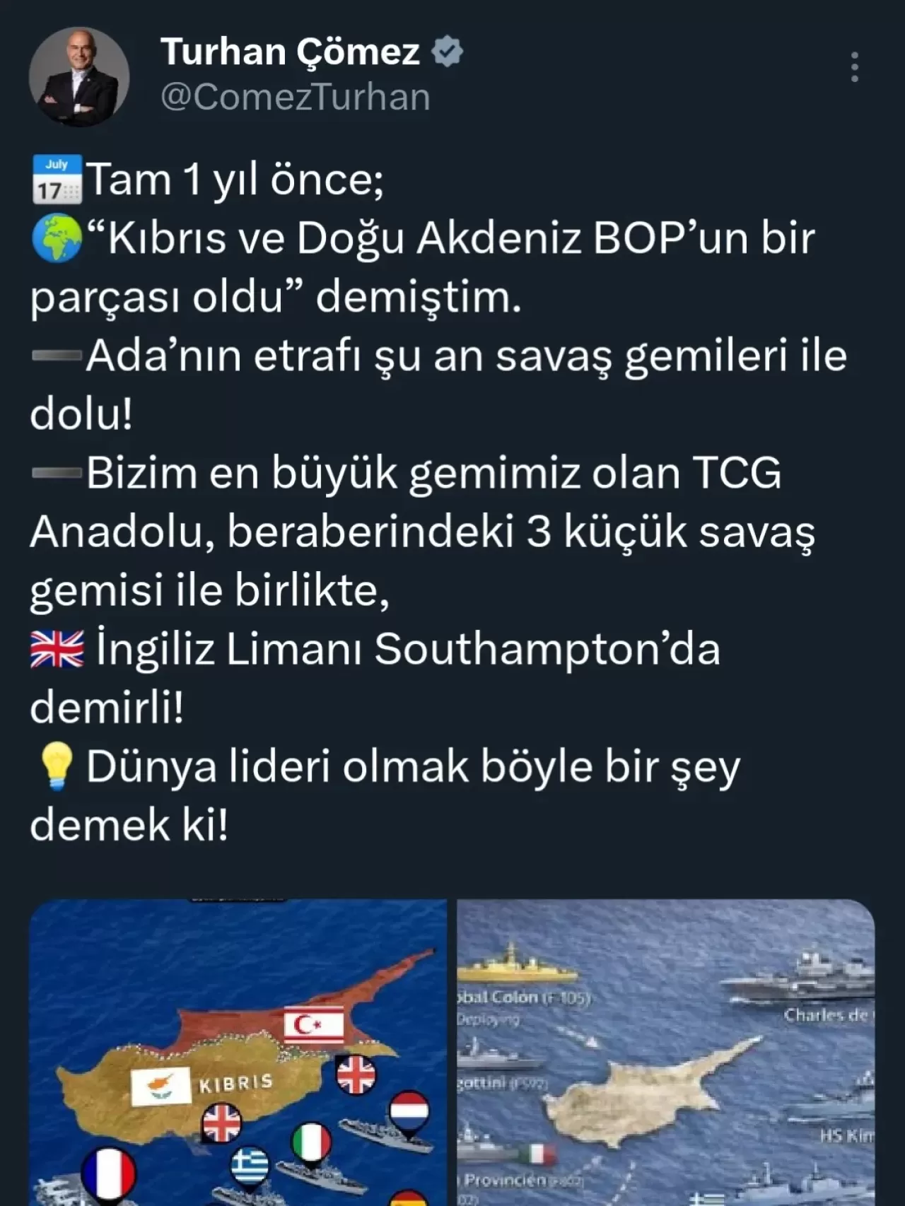 İYİ Partili Çömez'den Kıbrıs ve Doğu Akdeniz Uyarısı