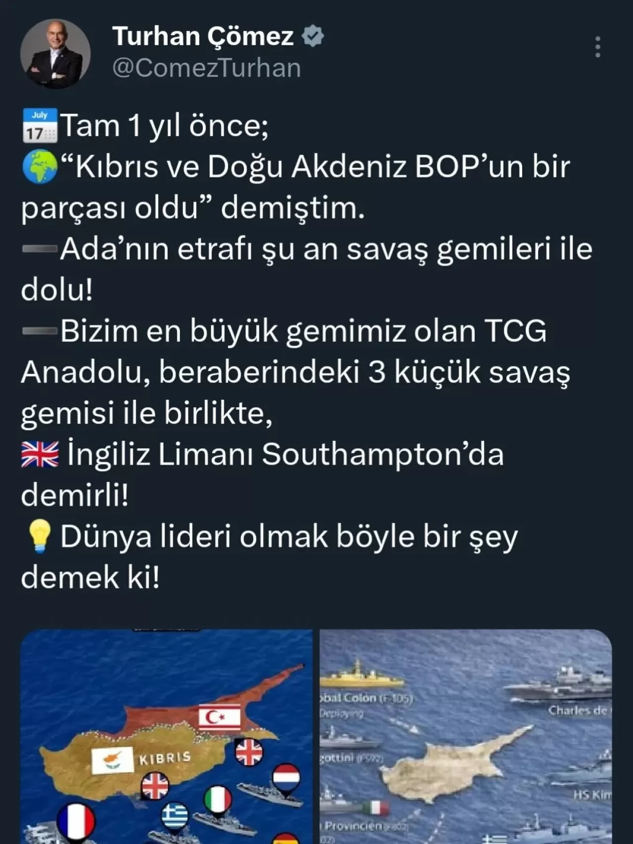 İYİ Partili Çömez'den Kıbrıs ve Doğu Akdeniz Uyarısı
