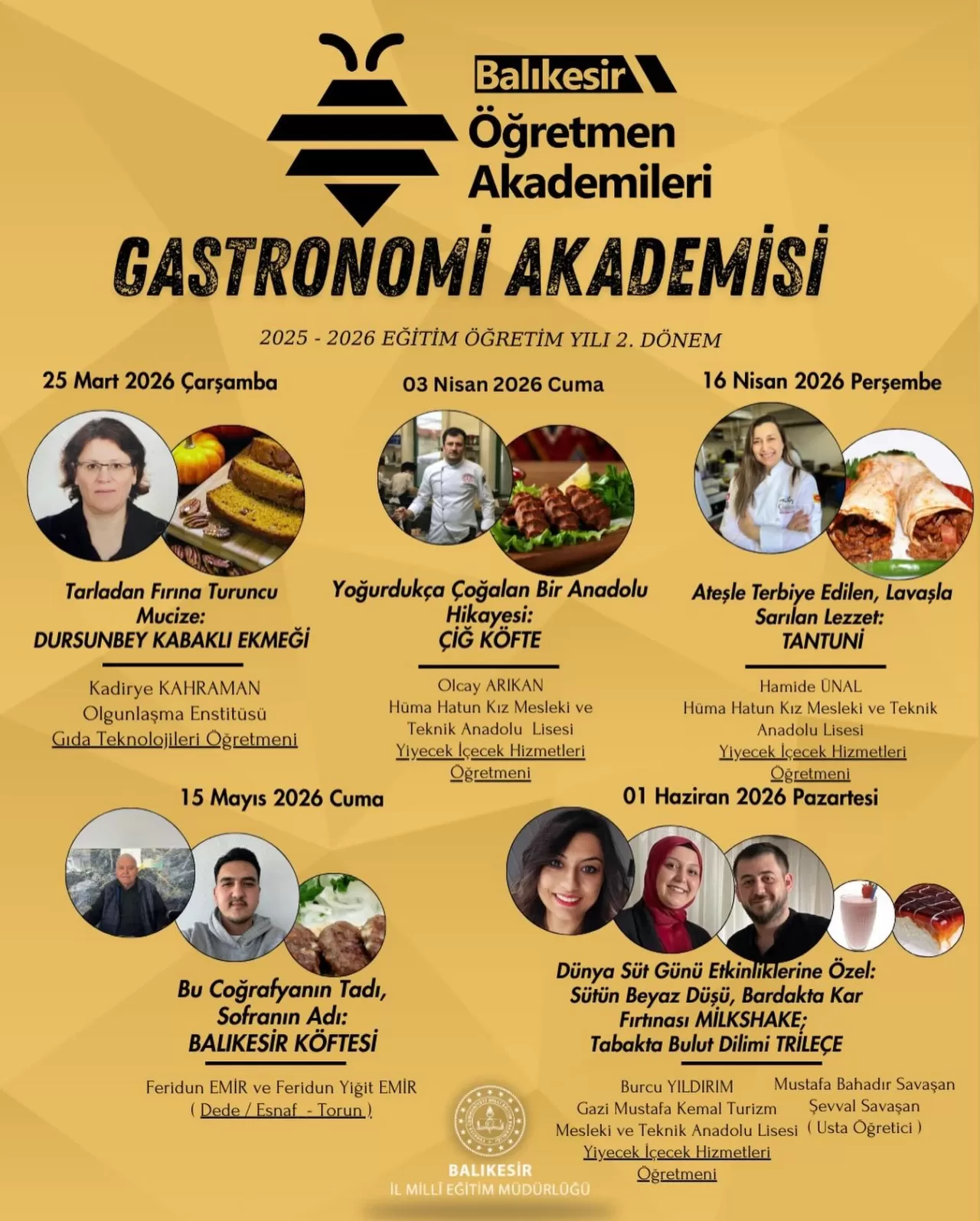 Balıkesir'de Öğretmenler İçin Gastronomi Akademisi Başlıyor