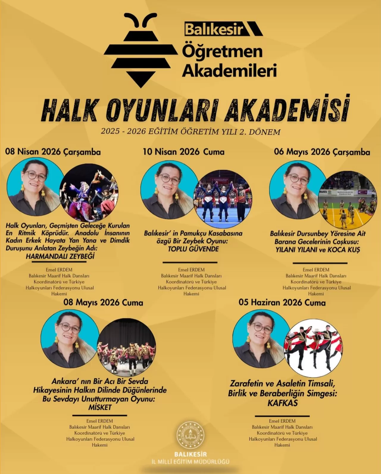 Balıkesir'de Öğretmenler İçin Halk Oyunları Akademisi Kuruluyor