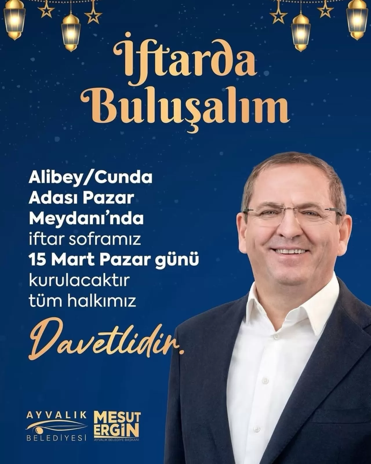 Ayvalık'ta Cunda Adası'nda Toplu İftar Buluşması