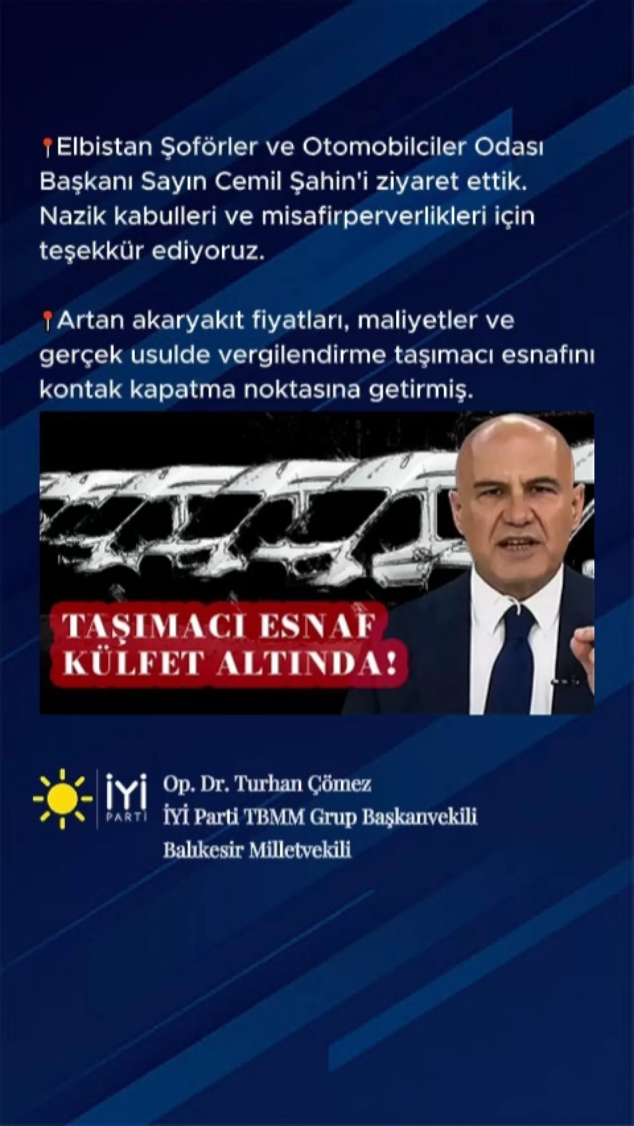 Taşımacı Esnafı 'Kontak Kapatma' Noktasında