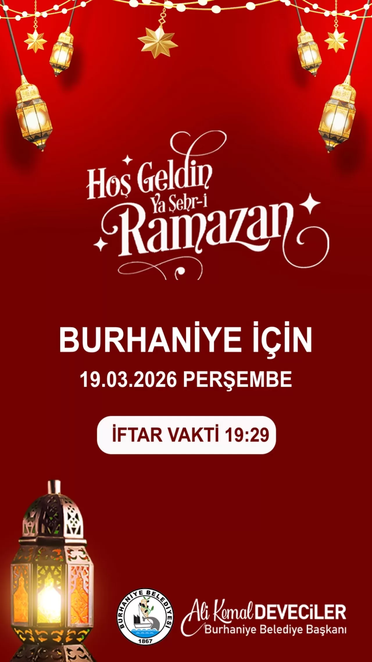 Burhaniye'de 19 Mart İftar Saati Açıklandı