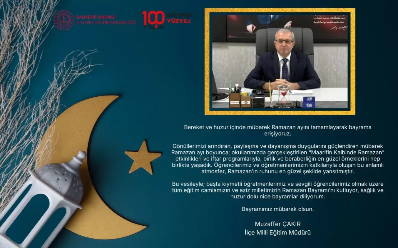 Sındırgı'da Ramazan Bayramı Coşkusu Eğitim Camiasında Yaşanıyor