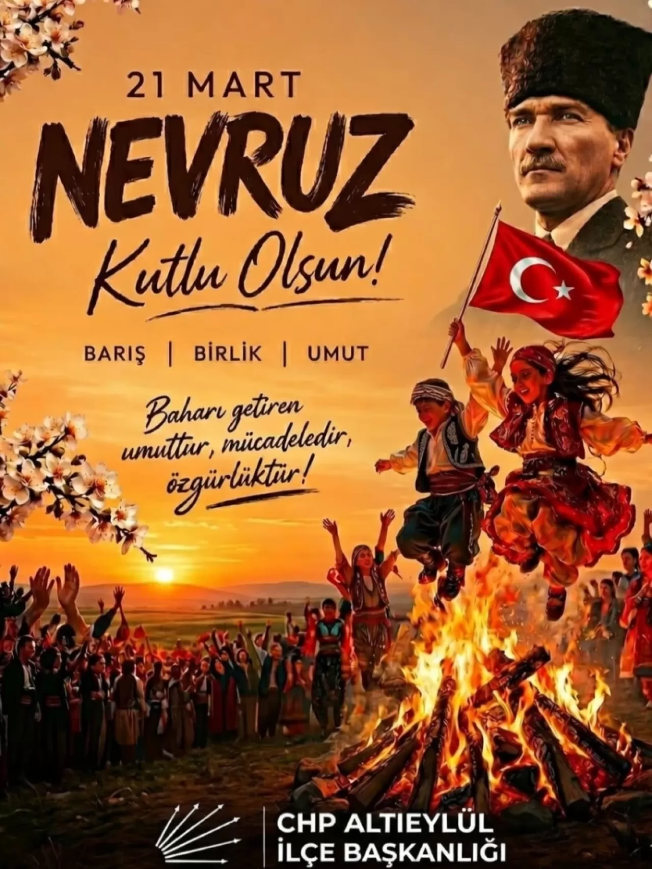 CHP Altıeylül'den Nevruz Mesajı: 