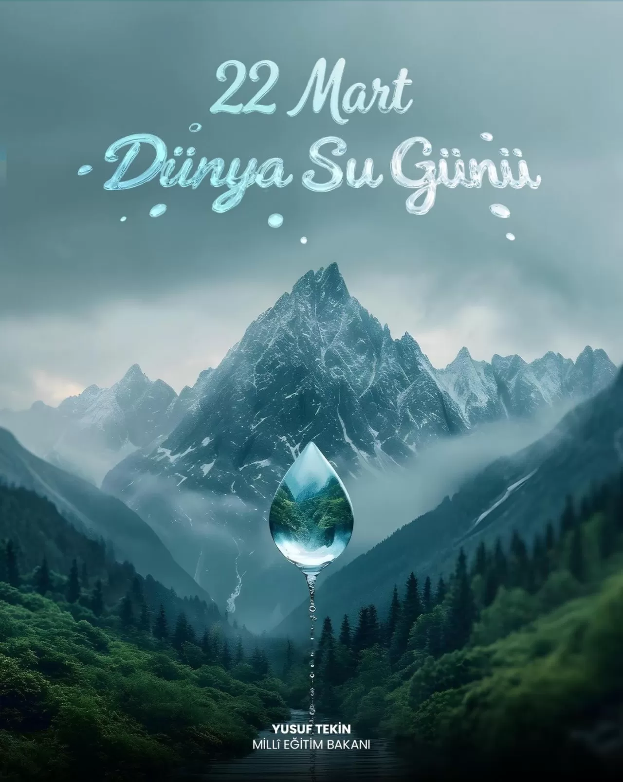 Bakan Tekin'den Dünya Su Günü Mesajı: "Su, Yarınlarımızın Güvencesidir"
