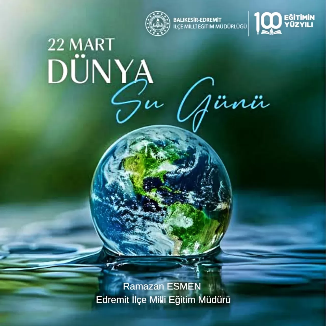 Edremit'ten Dünya Su Günü Mesajı: 