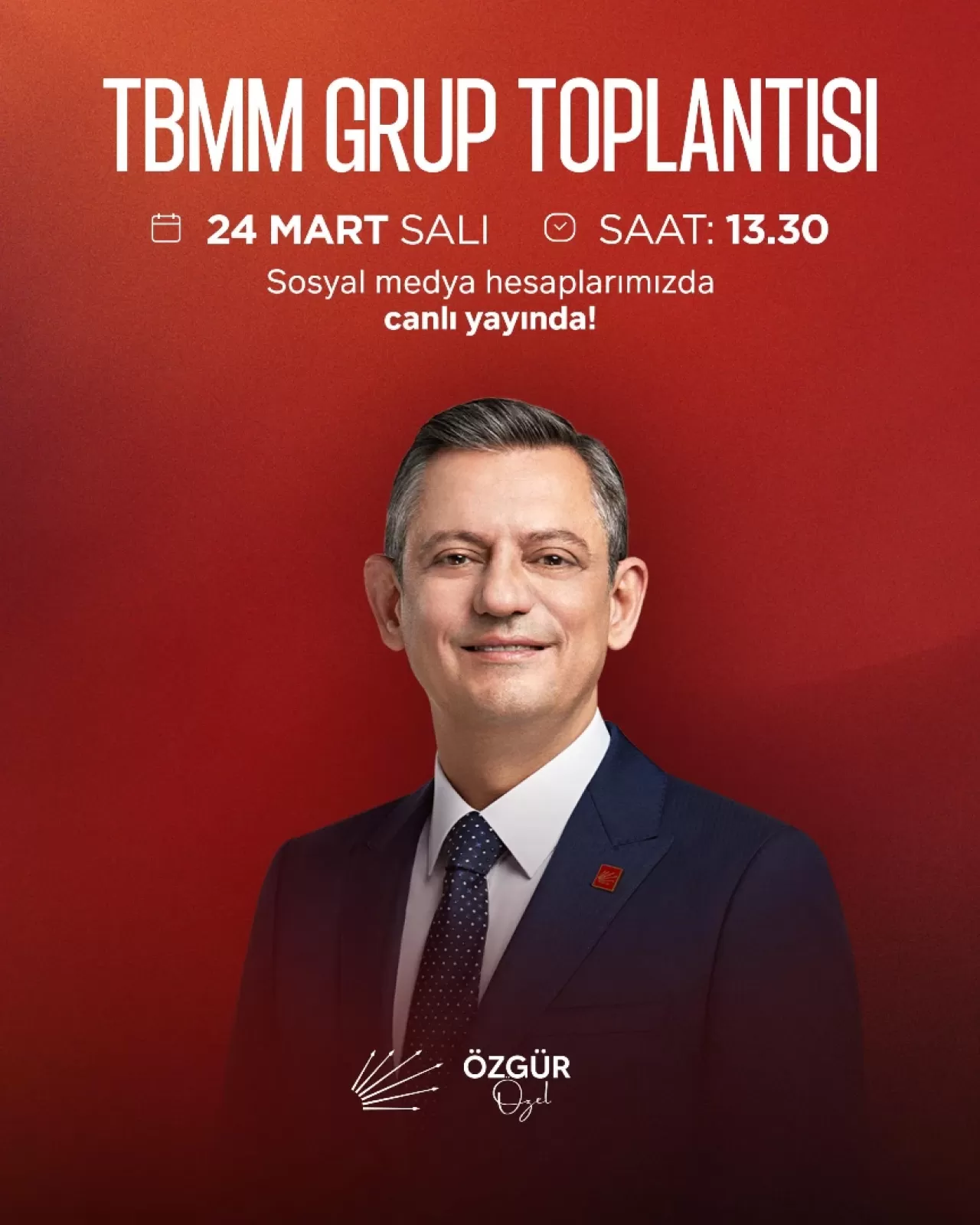 CHP Lideri Özgür Özel, Yarın TBMM'deki Grup Toplantısında Konuşacak
